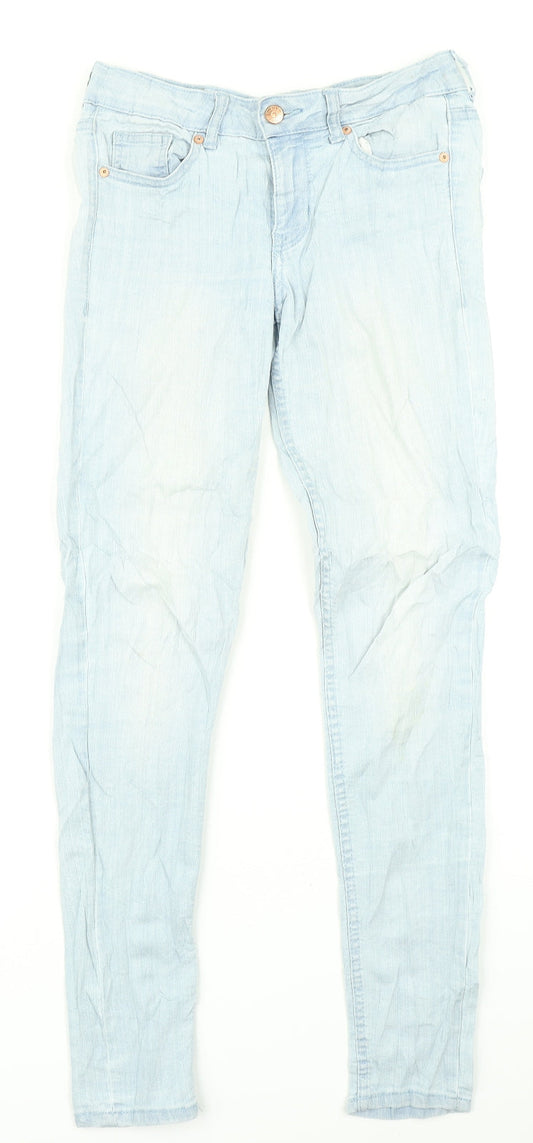 Red Concept Womens Blue  Denim Skinny Jeans Size 28 in L27 in