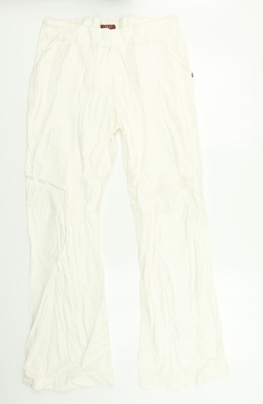 Carry  Womens White   Dress Pants Trousers Size L L29 in