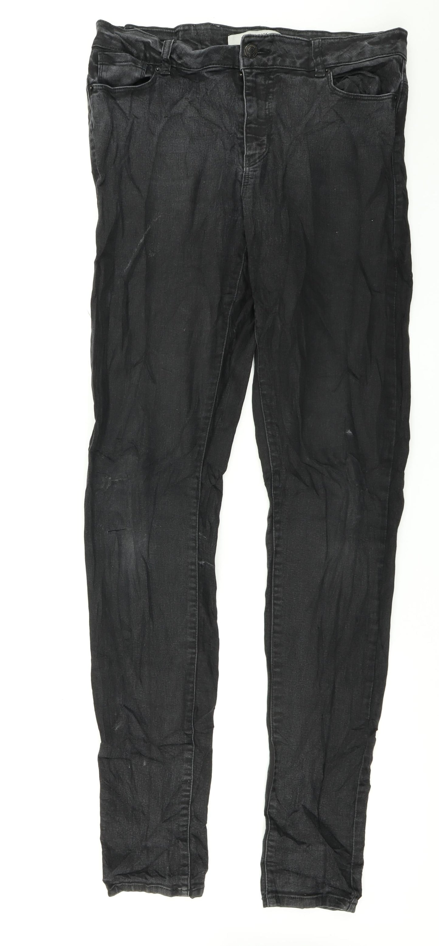 VERO MODA Womens Black  Denim Skinny Jeans Size 34 L32 in