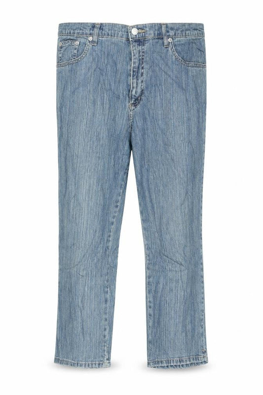 Plaza Womens Blue  Denim Capri Jeans Size XL L21 in