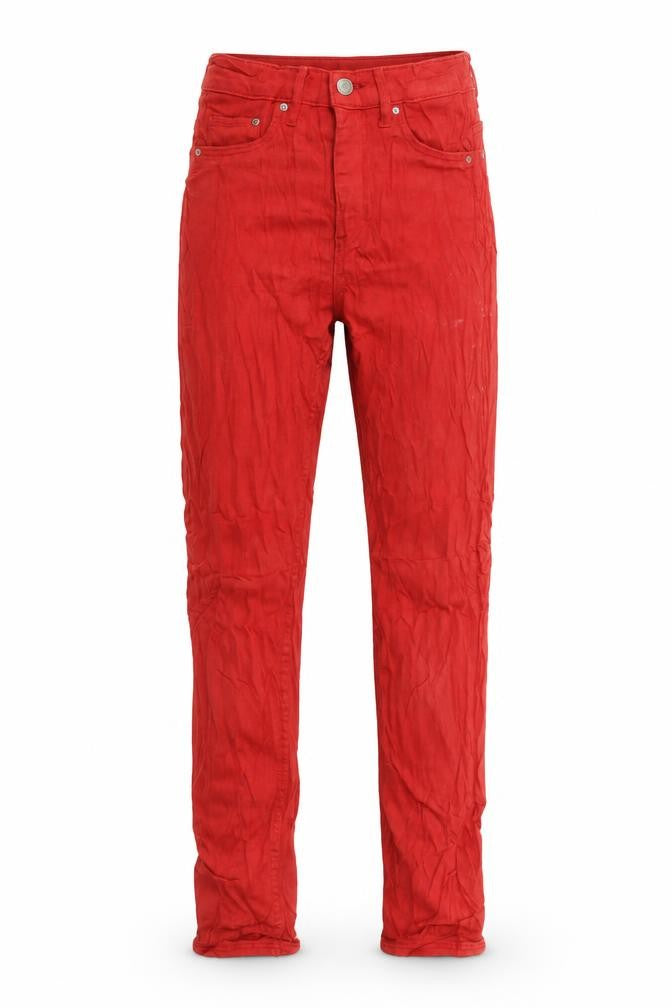 &Denim Womens Red  Denim Skinny Jeans Size 26 in L28 in