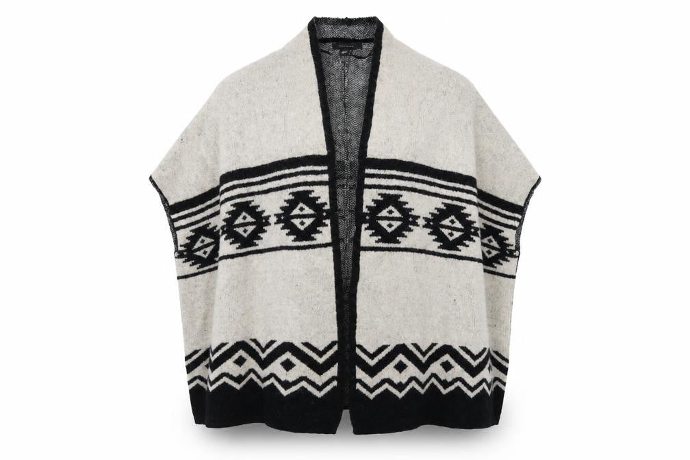 Primark Womens Multicoloured Geometric  Cardigan Jumper Size M  - size s/m