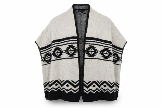 Primark Womens Multicoloured Geometric  Cardigan Jumper Size M  - size s/m