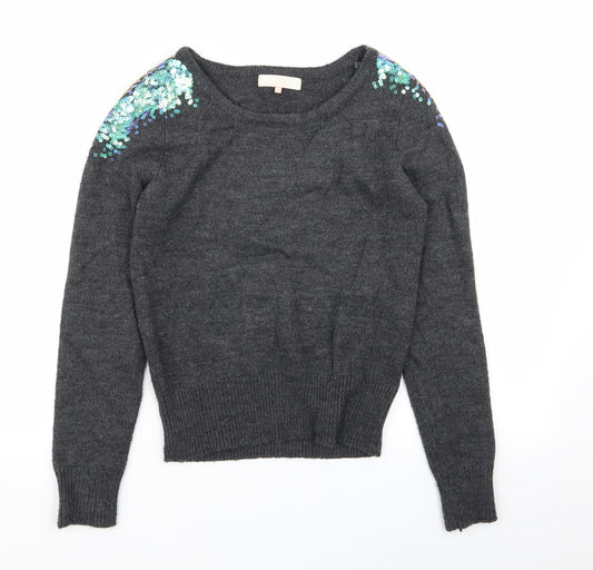 Miso Womens Grey   Pullover Jumper Size 8