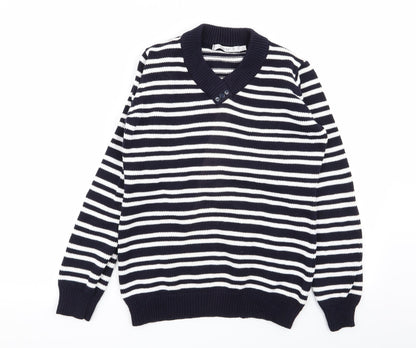 EWM Womens Multicoloured Striped  Pullover Jumper Size 10