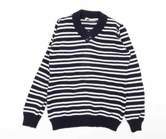 EWM Womens Multicoloured Striped  Pullover Jumper Size 10