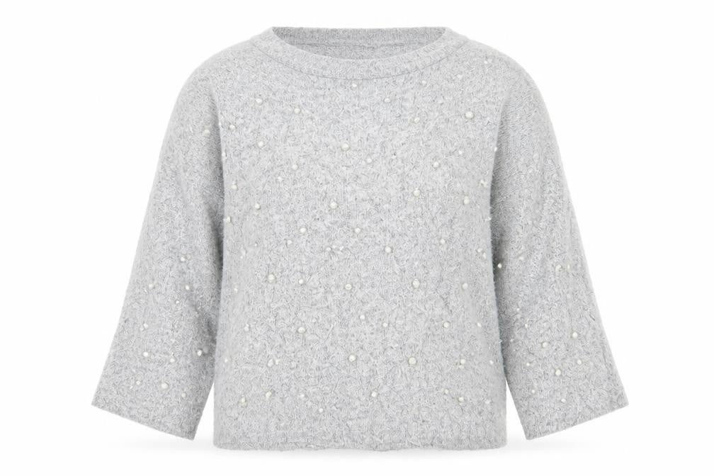 Zara Womens Grey Polka Dot  Pullover Jumper Size S