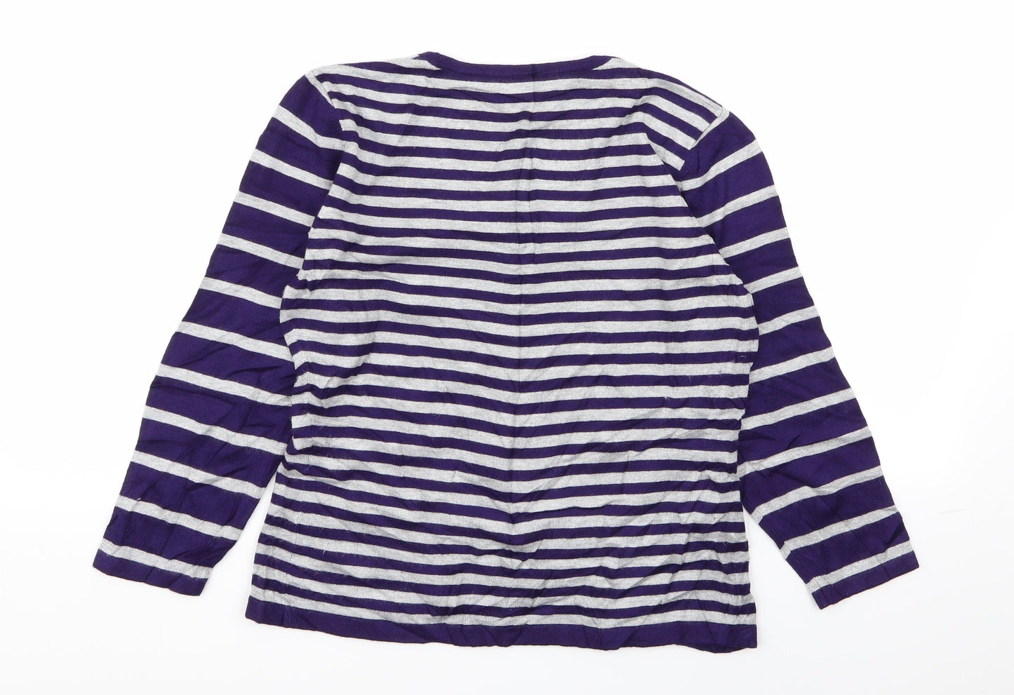 precise Womens Multicoloured Striped  Pullover Jumper Size S