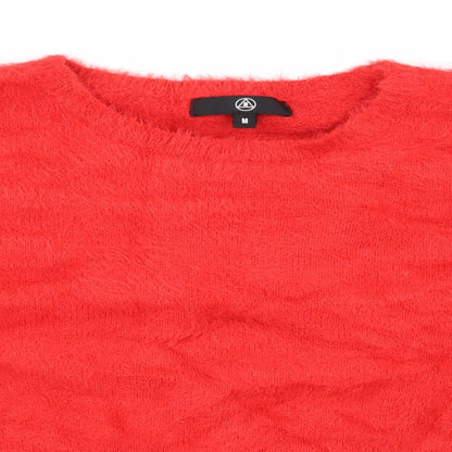 Close-up detail of Missguided women’s red jumper, size M