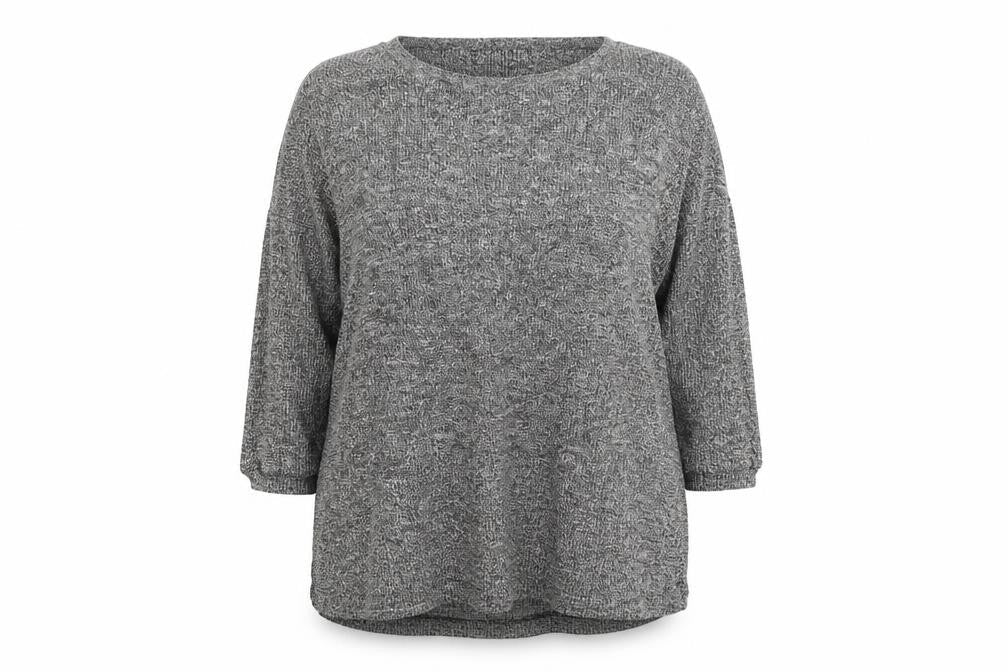 New Look Womens Grey   Henley Jumper Size 12