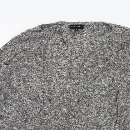 New Look Womens Grey   Henley Jumper Size 12