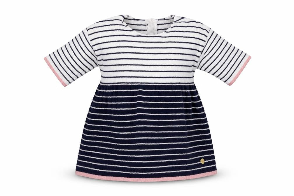 Marks & Spencer Girls Blue Striped  A-Line  Size 0-3 Months