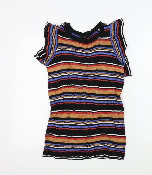 NEXT Womens Multicoloured Striped  Pullover Jumper Size 10