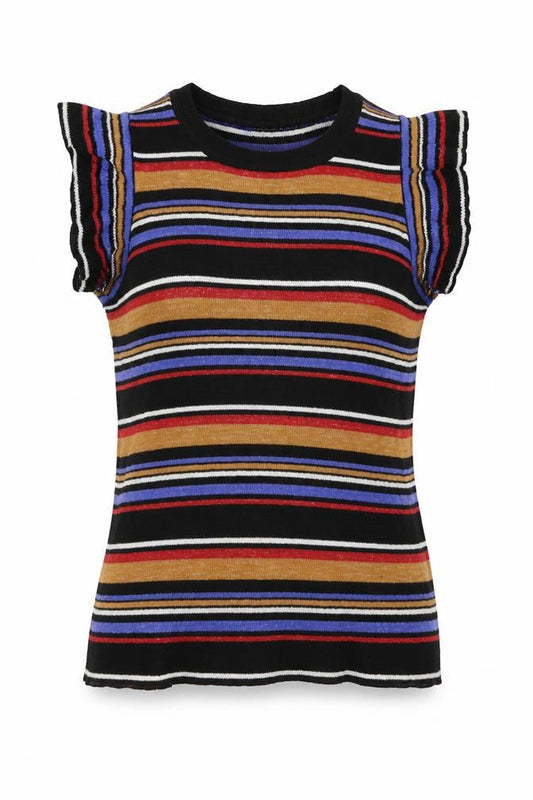 Next Womens Multicoloured Striped  Pullover Jumper Size 10