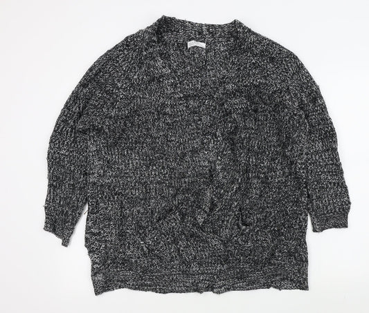 Papaya Womens Black   Cardigan Jumper Size L