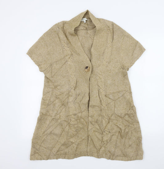 EAST Womens Brown   Cardigan Jumper Size M