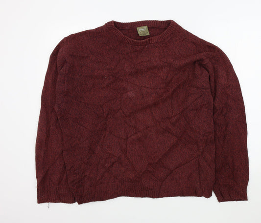 Haggar Mens Red   Pullover Jumper Size L