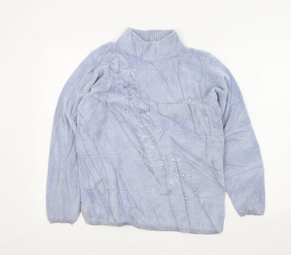 REFLECT Womens Blue   Pullover Jumper Size S