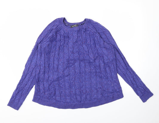 Bonmarché Womens Blue   Pullover Jumper Size M
