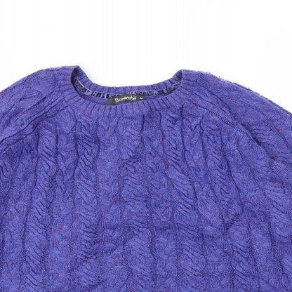 Bonmarché Womens Blue Pullover Jumper Size M
