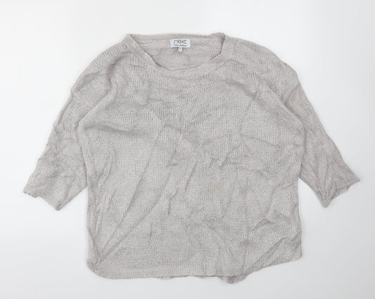 NEXT Womens Silver   Pullover Jumper Size 14