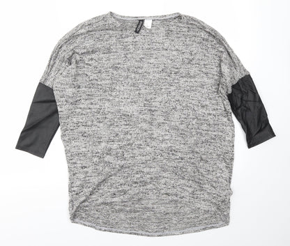 H&M Womens Grey   Pullover Jumper Size XS