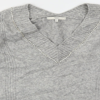 Next Womens Grey   Pullover Jumper Size M