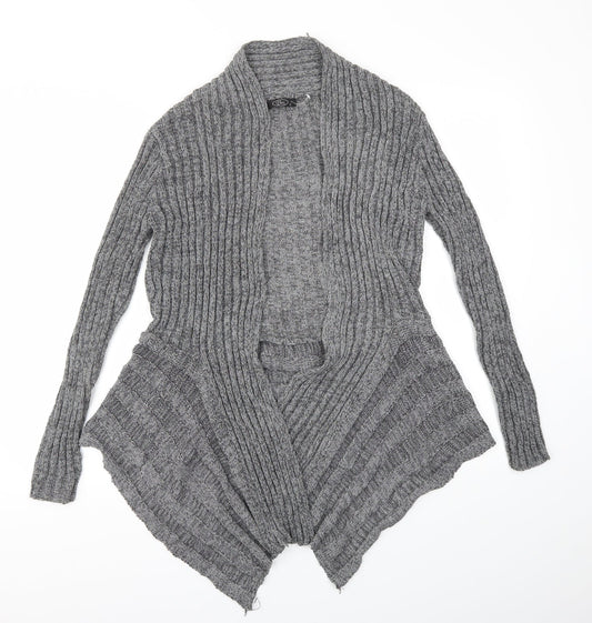 BM Womens Grey   Cardigan Jumper Size S