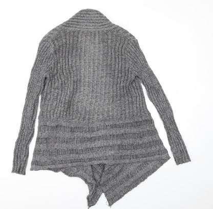 Bonmarché Womens Grey Cardigan Jumper Size S