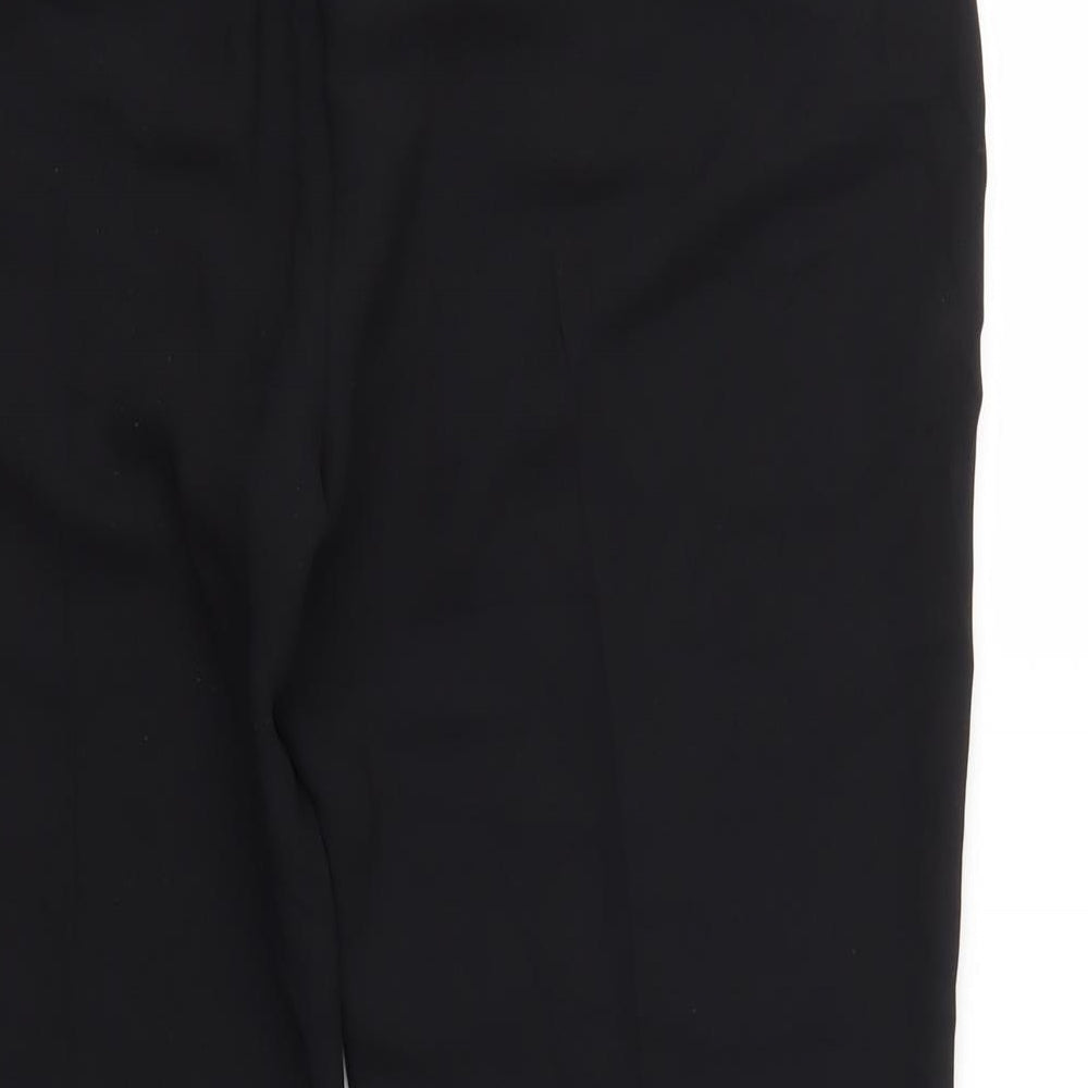 M&S Womens Black   Trousers  Size 16 L25 in - stretch waistband