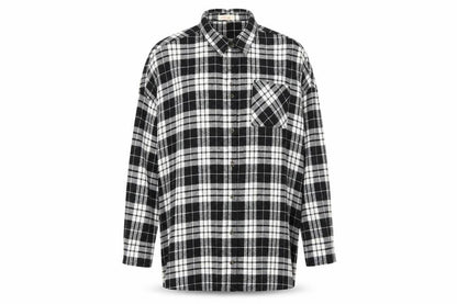RISETTE Womens Black Check  Basic Button-Up Size S