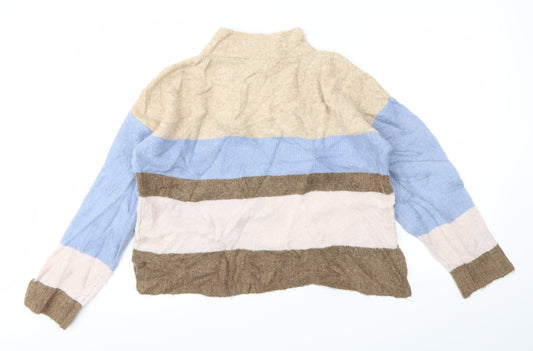 NEXT Womens Multicoloured Striped  Pullover Sweatshirt Size L
