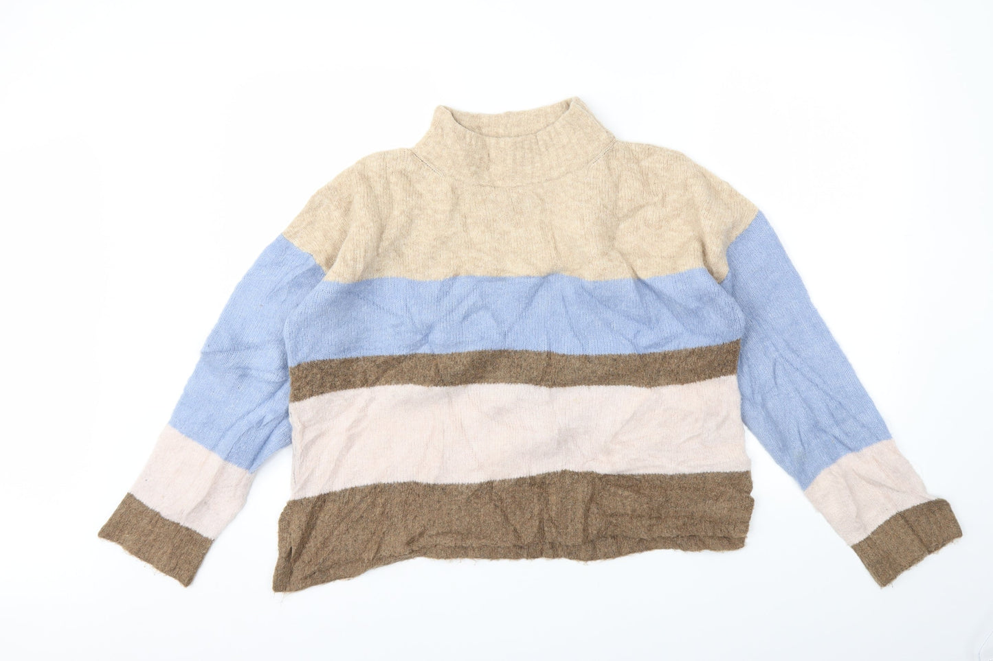 NEXT Womens Multicoloured Striped  Pullover Sweatshirt Size L