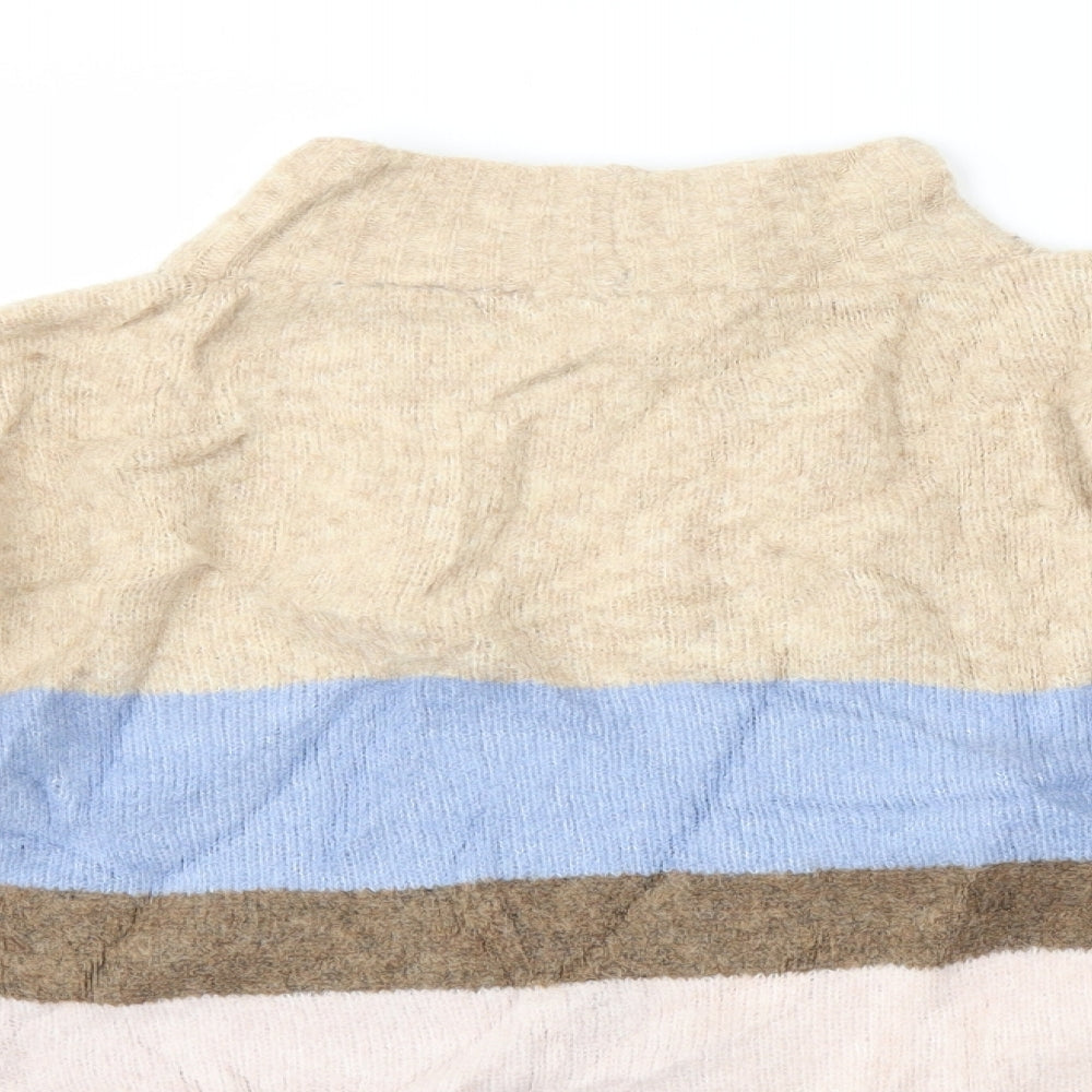NEXT Womens Multicoloured Striped  Pullover Sweatshirt Size L
