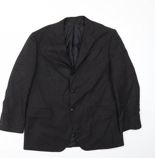 M&S Mens Black   Jacket Blazer Size 42