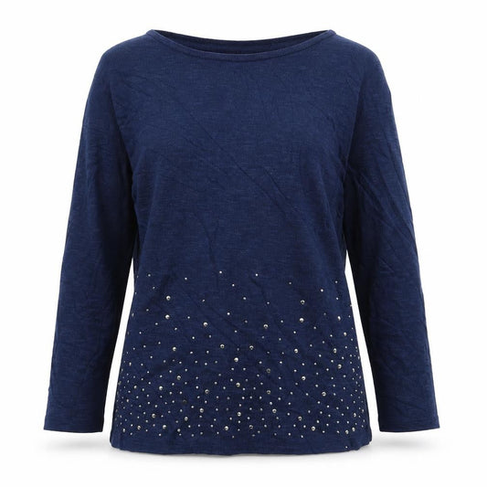 Tu Womens Blue  Knit Pullover Jumper Size 10