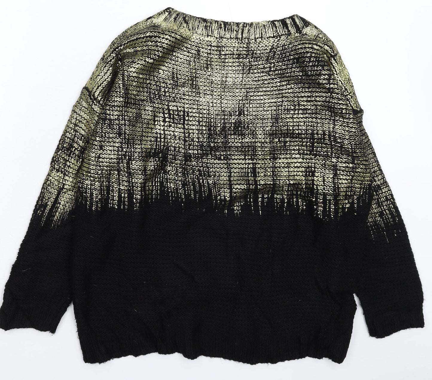 So Sweet Womens Black  Knit Pullover Jumper Size 2XL