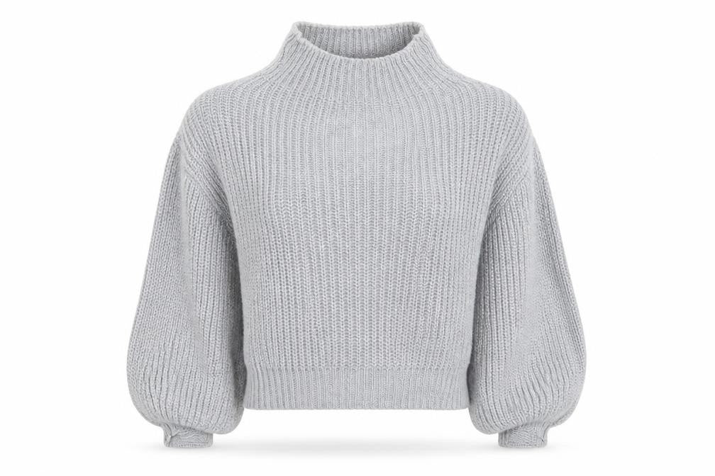 Misspap Womens Grey  Knit Pullover Jumper Size M