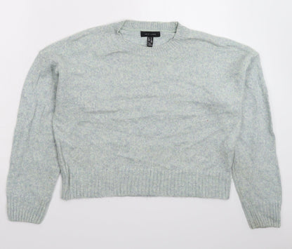 Next Womens Grey  Knit Pullover Jumper Size M