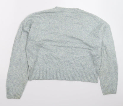 Next Womens Grey  Knit Pullover Jumper Size M