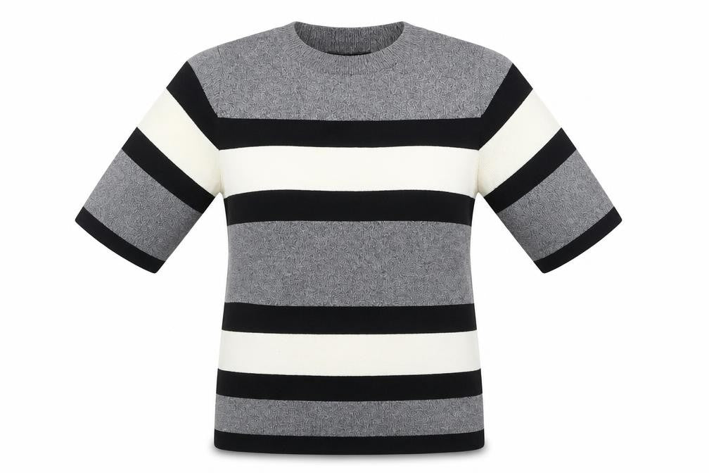 New Look Womens Multicoloured Striped Knit Pullover Jumper Size 6