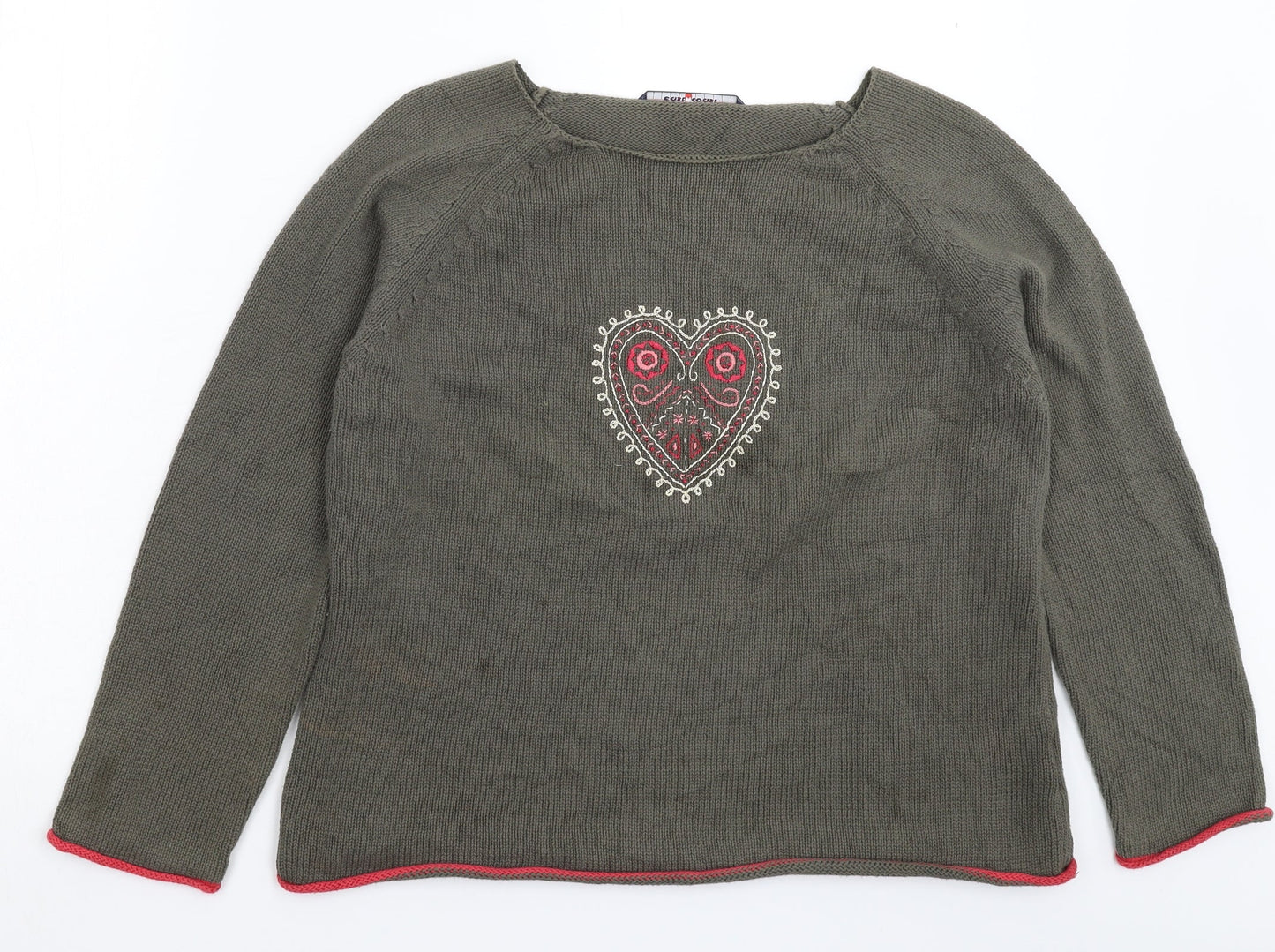 East Coast Womens Grey  Knit Pullover Jumper Size 12