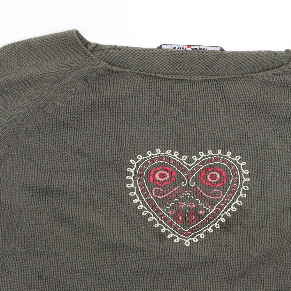 East Coast Womens Grey  Knit Pullover Jumper Size 12