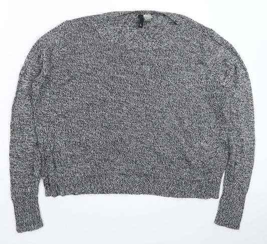 Divided Womens Grey  Knit Pullover Jumper Size L  - Oversized