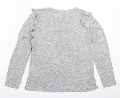 Oasis Womens Grey  Knit Pullover Jumper Size M