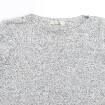 Oasis Womens Grey  Knit Pullover Jumper Size M