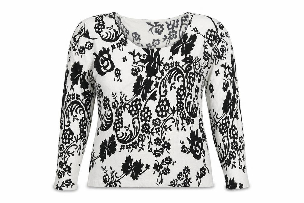 Rogers & Rogers Womens White Floral Knit Pullover Jumper Size 20