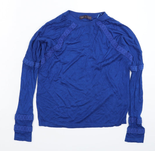 Marks and Spencer Womens Blue  Knit Pullover Jumper Size S