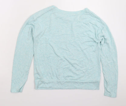 Preloved Disney Womens Blue  Knit Pullover Jumper Size 8 - Back