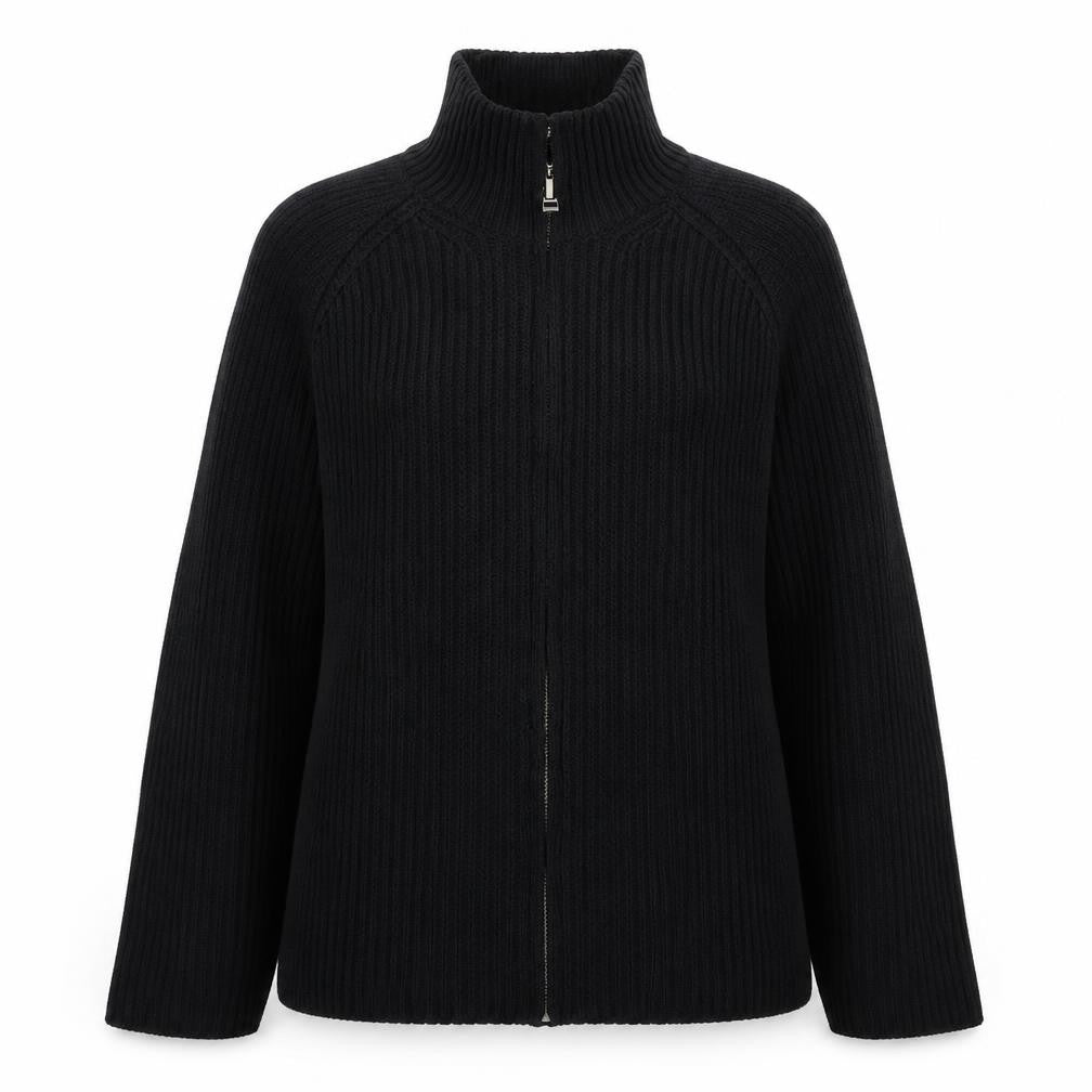 Full Circle Womens Black  Knit Jacket Coatigan Size L